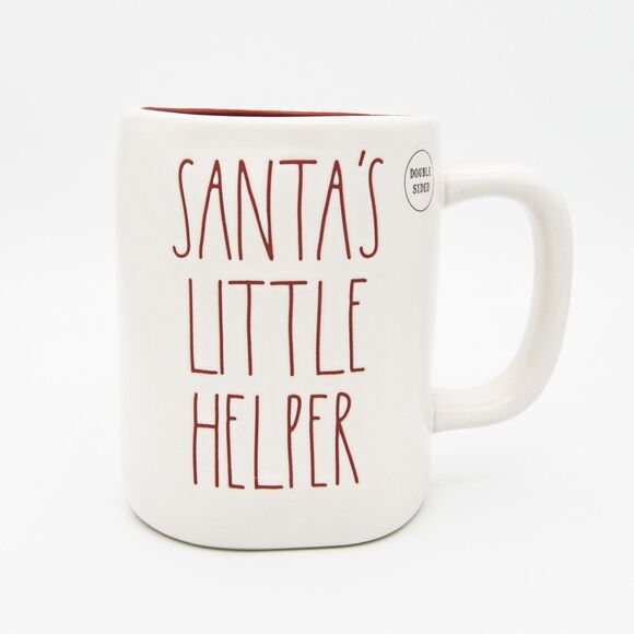 Rae Dunn Christmas Mug, Santa's Little Helper Elf Mug, 16oz Ceramic Coffee Cup - Picture 1 of 10